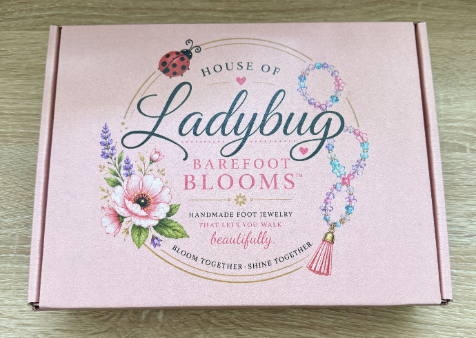 House of Ladybug Barefoot Blooms jewelry branding