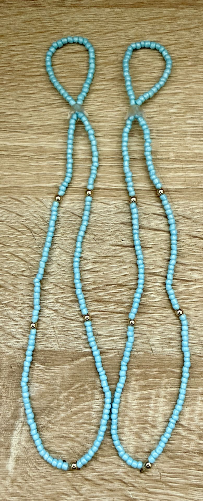 Turquoise handmade barefoot jewelry for beach or destination wedding