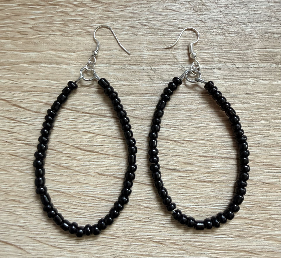Beaded Loop Earrings