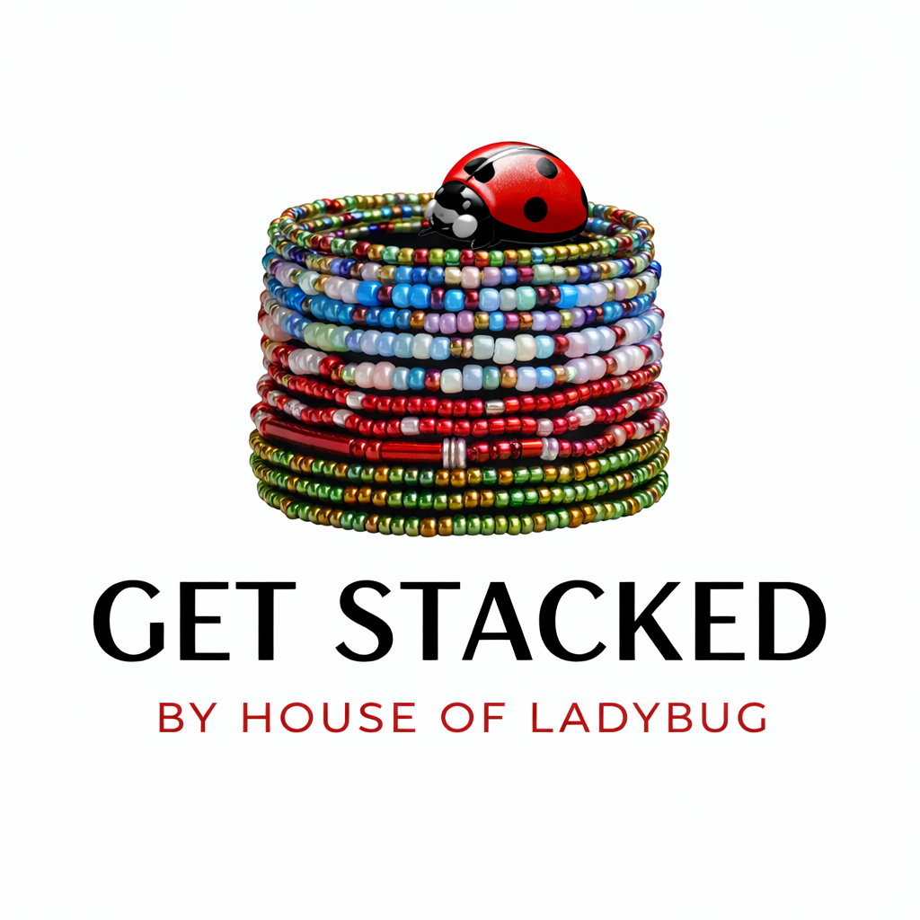 Get Stacked - 7 Bracelets (6 in., Greens)