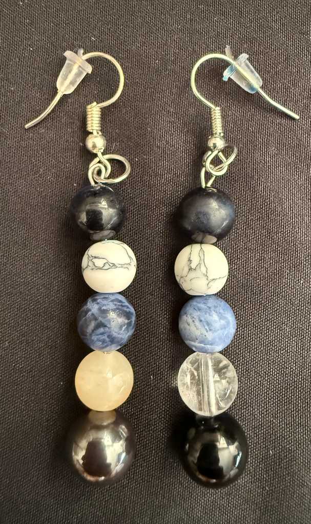Gemstone Earrings - Sky