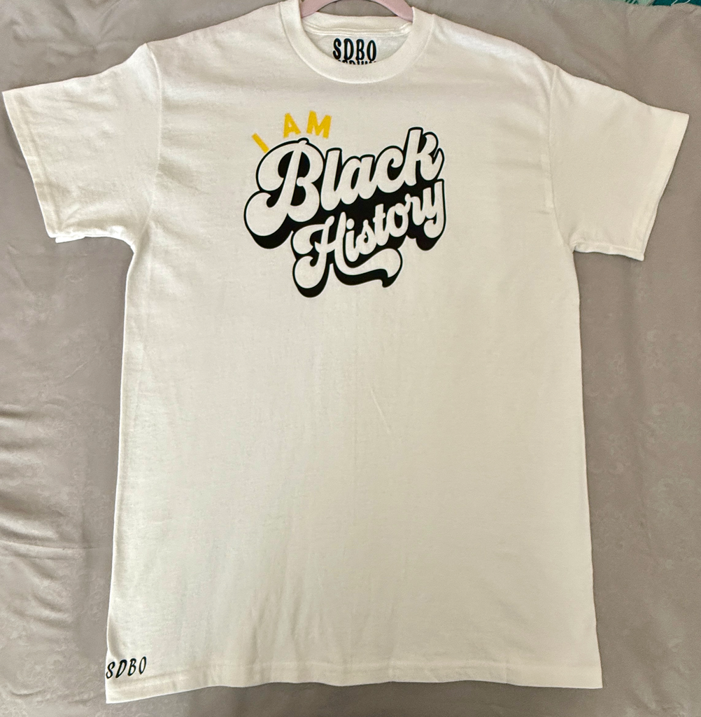 I AM Black History Statement Tee (S, Black)